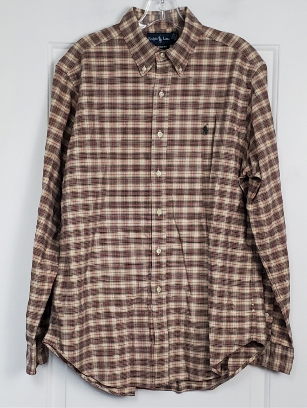 Polo Ralph Lauren Mens Classic Fit Button Down Shirt Preppy - Size L - EUC
